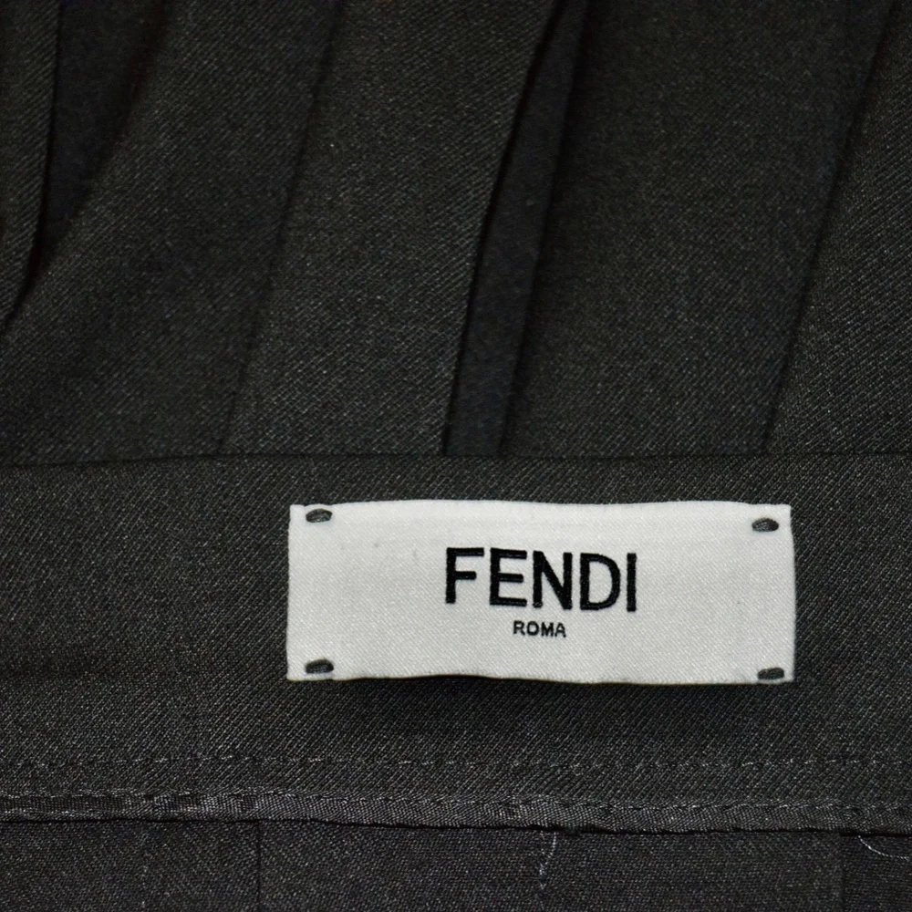 Fendi black pleated